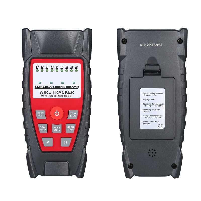 Wire Tracker Portable Multifunctional RJ11 RJ45 Cable Tester Telephone &