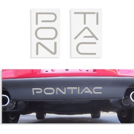 Rear Lettering Decal Kit | Rear Bumper Inserts - 1997-2003 Pontiac Grand Prix (Color: Silver)