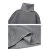 chouyatou Conjunto de 2 piezas de cuello alto para mujer,