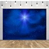 Corfoto Blue Starry Night Sky Backdrop Fabric - Star of