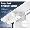 45W USB-C Fast Charging Under Desk Power Strip,12 Outlet Mountable