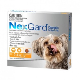 Nexgard Buy Nexgard Chewables for Very Small Dogs 2 to 4kg Orange 3 Pack Online