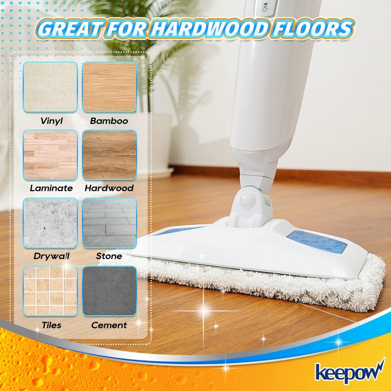 KEEPOW Steam Mop Pads 5 Pack for Bissell Powerfresh 1940