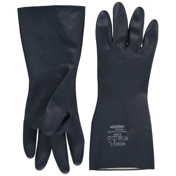 samitekku Oil and Solvent Resistant Gloves "samitekku CR – F – 07" Large Dark Blue 4489 