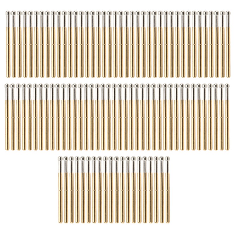 100 Pcs Probe Pins Big Round Head Type P125‑D Electronic