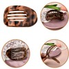 Flat Hair Clips Round Lay Down Hair Claw Clips for