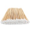 Yinghezu 200 Count Bamboo Cotton Swabs 6" Inch Long Pointed