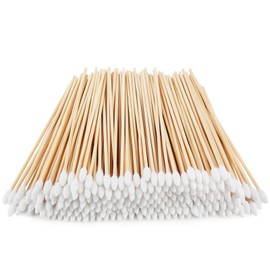 Yinghezu 200 Count Bamboo Cotton Swabs 6" Inch Long Pointed Cotton Swabs Cotton Tipped Applicator