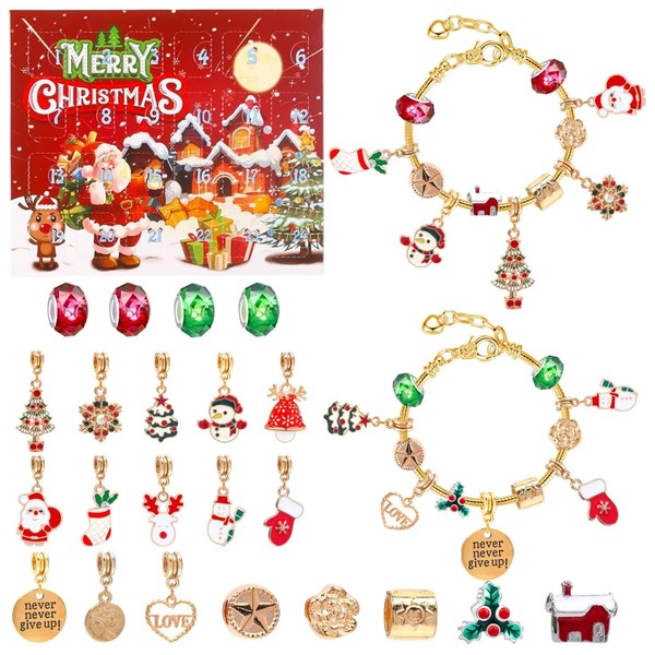2024 Christmas Advent Calendar Bracelet 24 Days Christmas Countdown Calendar