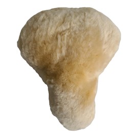 Naturasan Bicycle Saddle Lambskin Cover Bicycle Saddle Cover Made of Merino Lambskin, Sheepskin Bicycle Warm Winter Seat Cover (Beige, 27 x 24.5 cm (Size S))