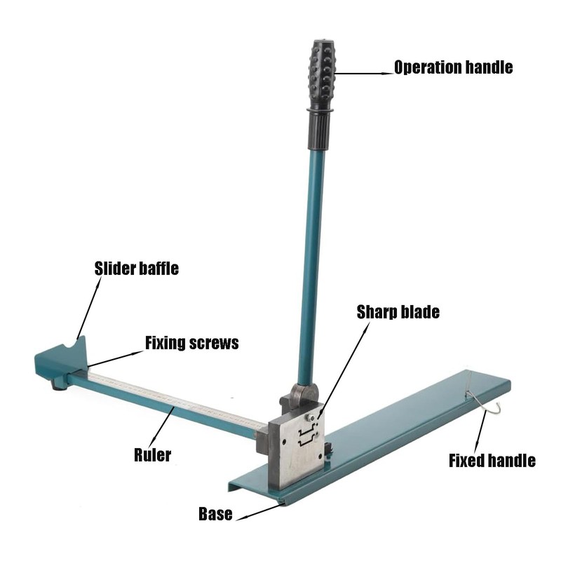 EODSAD Manual Din Rail Cutter, Dual Groove Rail Cutting Tool