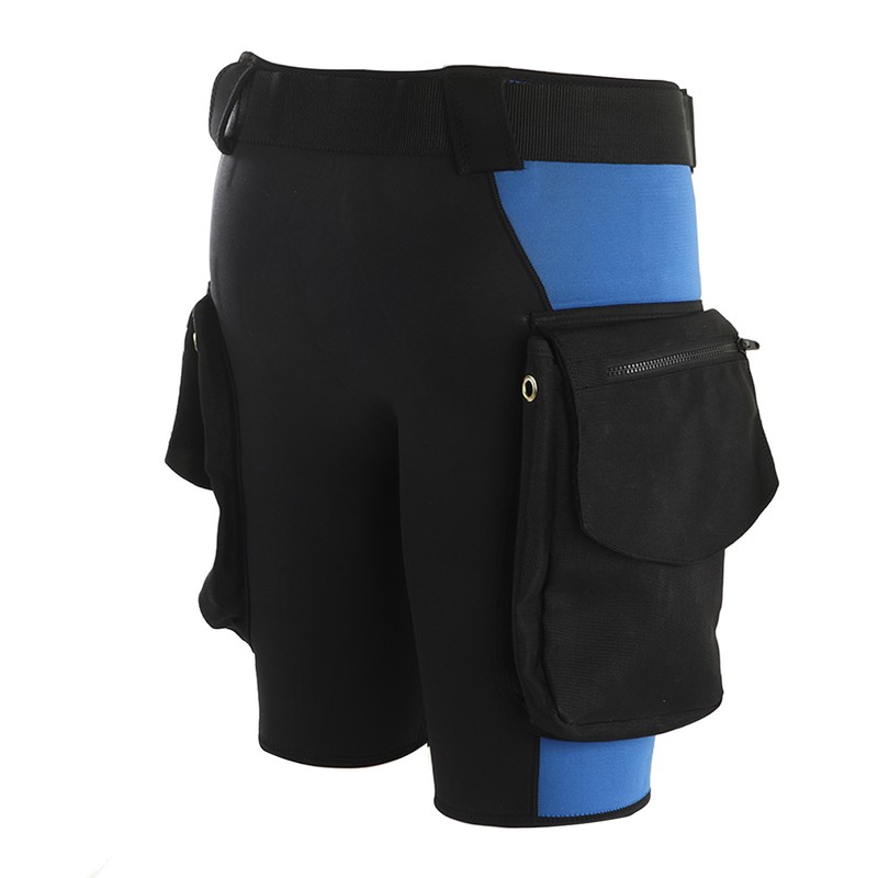 Swimming Snorkeling Diving Shorts with Pockets Stainless Steel Air Drain