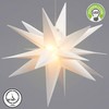 LED Star Decoration White with Timer Function Foldable Small Diameter