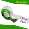 Magic Tape 2 Packs Clear Tape, Magic Tape with Dispensers,