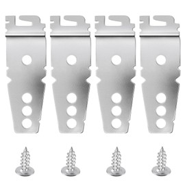 4 Pack 8269145 Dishwasher Mounting Bracket Replacement Parts with Screws Exact Fit for Kenmore Whirlpool KitchenAid Dishwasher, Replaces 8269145 WP8269145VP