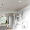 KingYH 8 Pack Recessed Light Frames Set GU10 MR16 Round