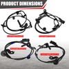 4 Pcs ABS Wheel Speed Sensor Fit for 2009-2015 for