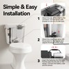 Techo Touchless Toilet Flush Kit, Adjustable Sensor, 1256315 Adapt k1954,