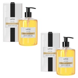 LAFCO New York Liquid Soap, Chamomile Lavender - 12 oz, Pack of 2 - Regenerates, Protects & Moisturizes - All Skin Types - Hypoallergenic, Synthetic Free & Cruelty Free - Made in Italy