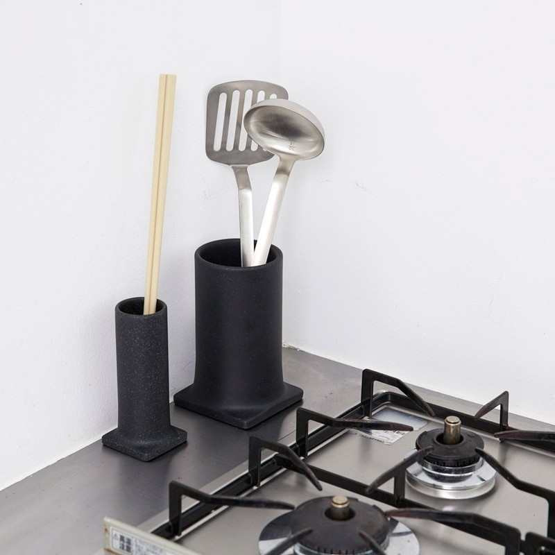 ideaco tsutsu Tool Stand Small Storage Sand Black L (Tutsu