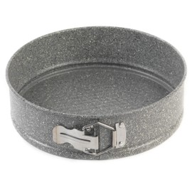 Salter BW02783G Marblestone 24 cm Springform - runde Kuchenform, Antihaft-Backform, Flach Abnehmbaremboden, Backformen aus Kohlenstoffstahl, Leicht zu reinigen, ideal für Torten, Quiche und Käsekuchen