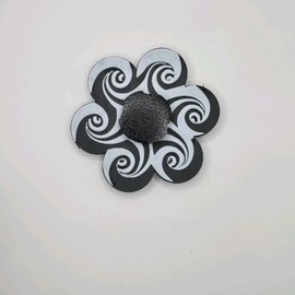 3D Printed Hypnotic Spiral Spinner (Animation only viewable through methods in description) - Specification: Both Spinners