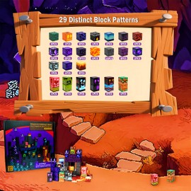 HUIZHOU Magnetic Blocks,Magnetic Building Toys for Montessori Birthday Gifts - STEM Sensory Toys for 3 4 5 6 7 8 9 10 Boys & Girls (100 magma caves)