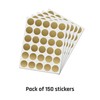 150 Pack, 1" Scratch Off Stickers Labels, Round Circle -