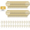 Hotop 30 Pieces Metal Drapery Curtain Rings and 30 Pieces