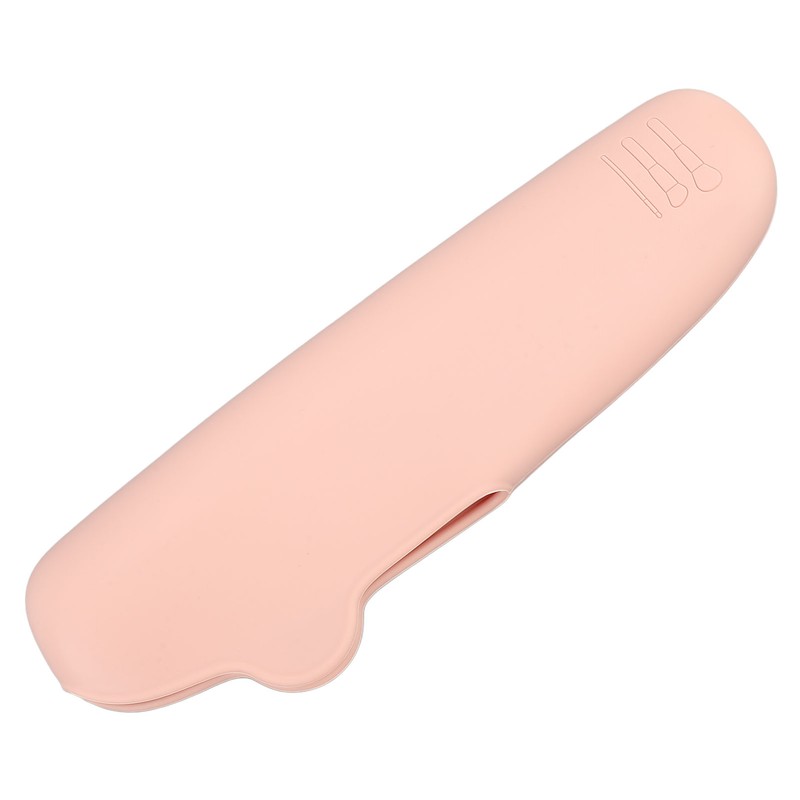 2PCS Silicone Makeup Brush Holder Waterproof Soft Portable Cosmetic Storage