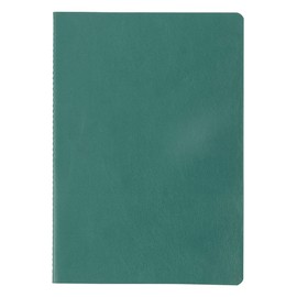 Clairefontaine 115948C Ginkgo Notebooks with Thread Binding, A5 14.8 x 21 cm, 32 Sheets Lined 90 g, 1 Notebook with Leather Cover + 1 Notebook with Printed Card Cover, Assorted, 1 Set