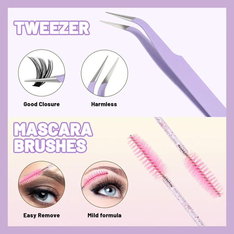 Kit De Extensiones De Pestañas Diy De 10 A 20