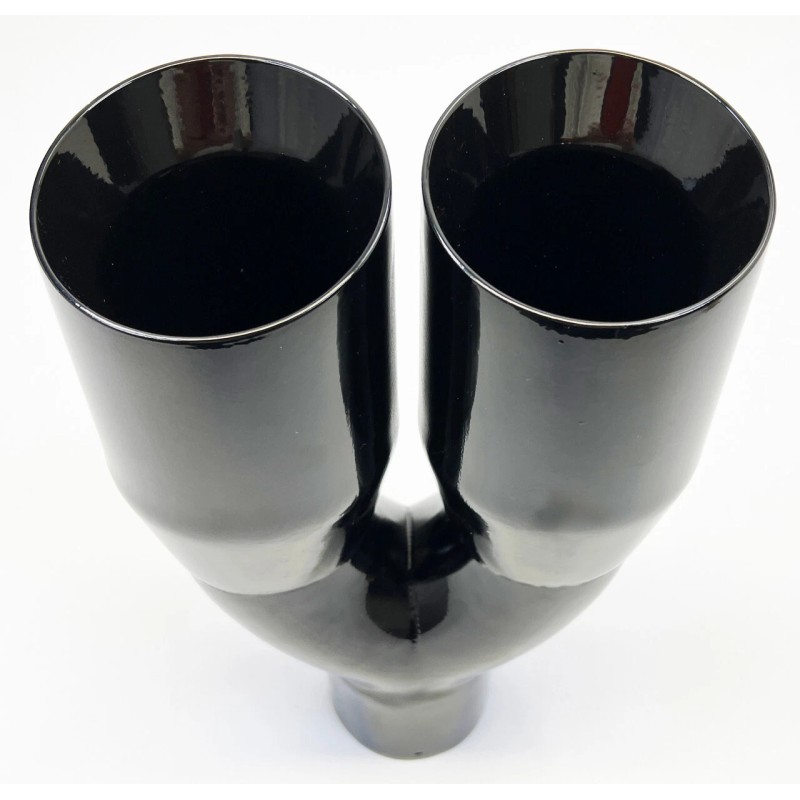 Dual Exhaust Tip 3.00" Inlet Dual 4.00 X 12.00 Long