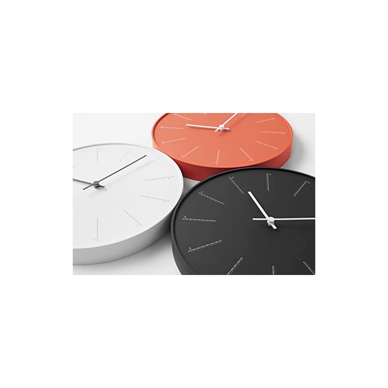 Lemnos Wall Clock Divide Analog Black divide NL17-01 BK Lemnos