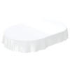 Oilcloth Tablecloth Oilcloth Washable Tablecloth Plain Gloss Plain White Cut