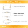 1 MIDDLE ONE 2 Pack Small Pillow, Cooling Memory Foam