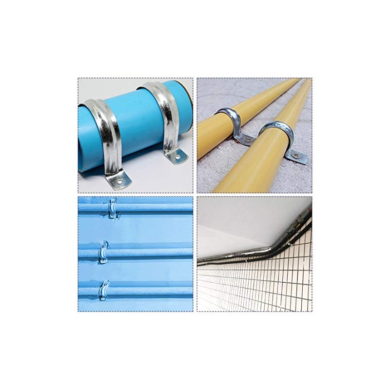 sourcing map Rigid Pipe Strap Fit for 110mm(4.33") OD, 2