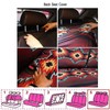 Howilath Sea Tuetle Hibiscus Flower Front and Rear Seat Covers