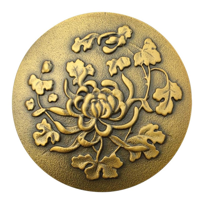 Antique Brass Pop-Up Sink Drain Decorative Carving | Renovator's Supply