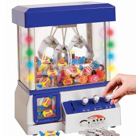 TSF TOYS Carnival Claw Game Machine BLUE Mini Arcade Grabber Crane + Plush  toys