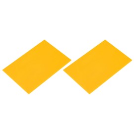 MECCANIXITY 2 Pcs Stained Glass Sheet Mosaic Tile 7.9 Inch x 5.9 Inch Lemon Yellow Stained Glass Sheets for Crafts DIY Art Project