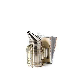 Pigeon Mountain Trading Company Mighty Bee Smoker Beekeeping, 3.5"x6.1", Silver