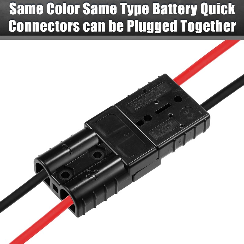 uxcell 2 Set 50A Battery Quick Connector Kit Car Trailer