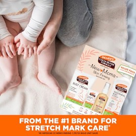 Skin Recovery Set for New Moms from Palmer's Cocoa Butter Formula | Skincare Essentials for After Pregnancy Care | Free of Parabens & Phthalates | 4 Piece Kit