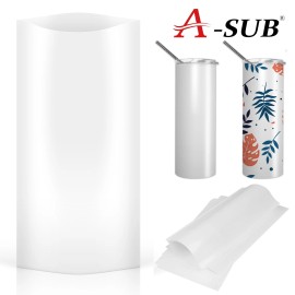A-SUB 50-200PC A-SUB Sublimation Tumbler Wrap 5X10 for 12-20 Oz Blank Tumblers - 50 Sleeves