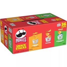 Pringles Snack Stacks Variety Pack Chips, 0.67 oz., 36 ct.