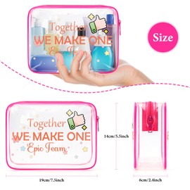 Team Gifts for Employees Coworkers Makeup Bag Office Thank You Gifts for Boss Leader Supervisor PVC Cosmetic Bag Group Gifts for Coworkers Retirement Farewell Going Away Gift Birthday Christmas Gift