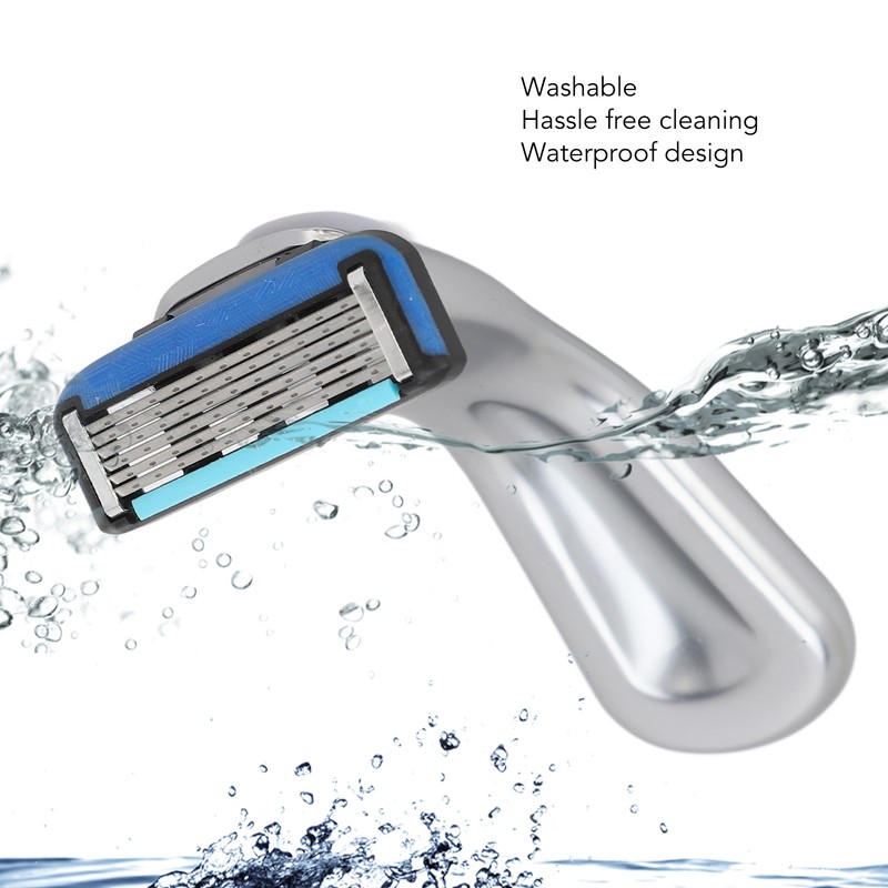 Men Manual Razor Six Blades Waterproof Precise Portable Removable Quick