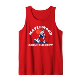 Maplewood Cornhole Crew Retro Eighties Vibe Beanbag Team Tank Top