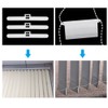 SelfTek Vertical Blind Accessories 12Pcs 89mm Vertical Blind Top Hangers,12Pcs